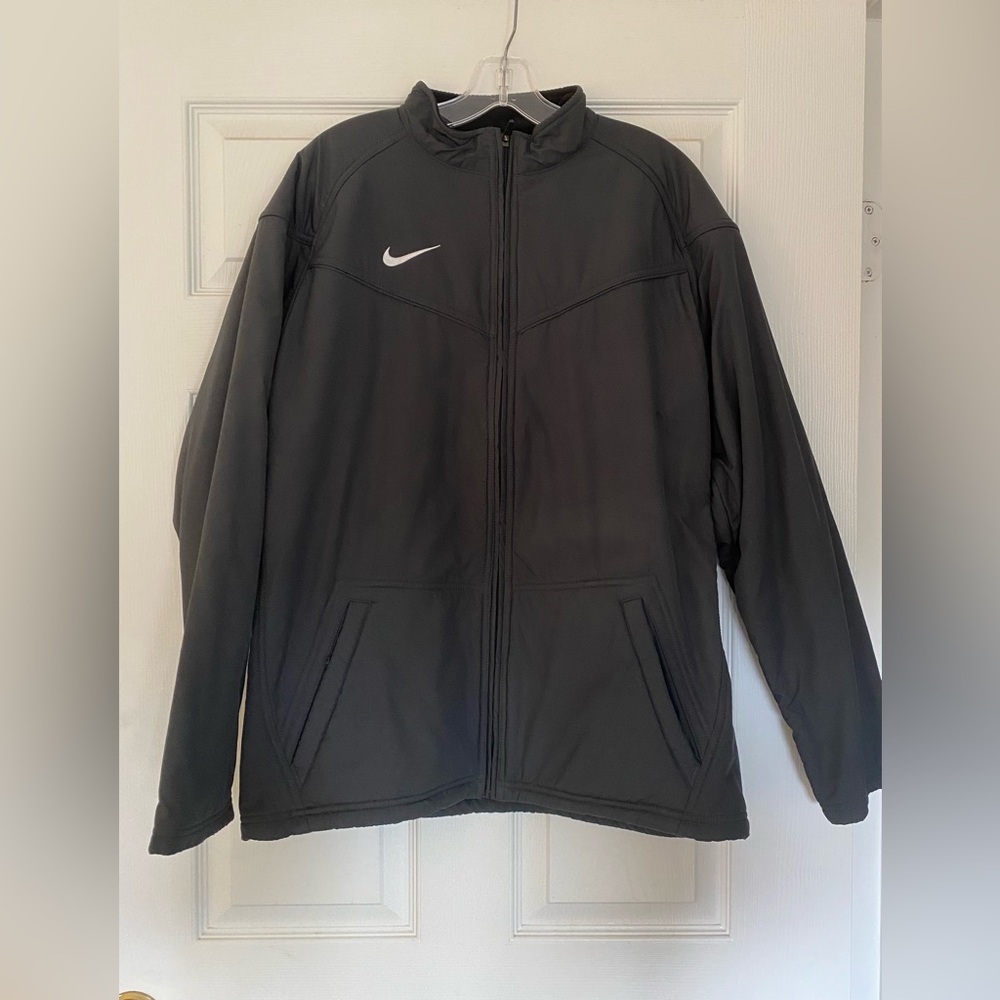 Nike Men’s Gray Medium Weight Dugout Fleece Lined Jacket Athleisure - XL